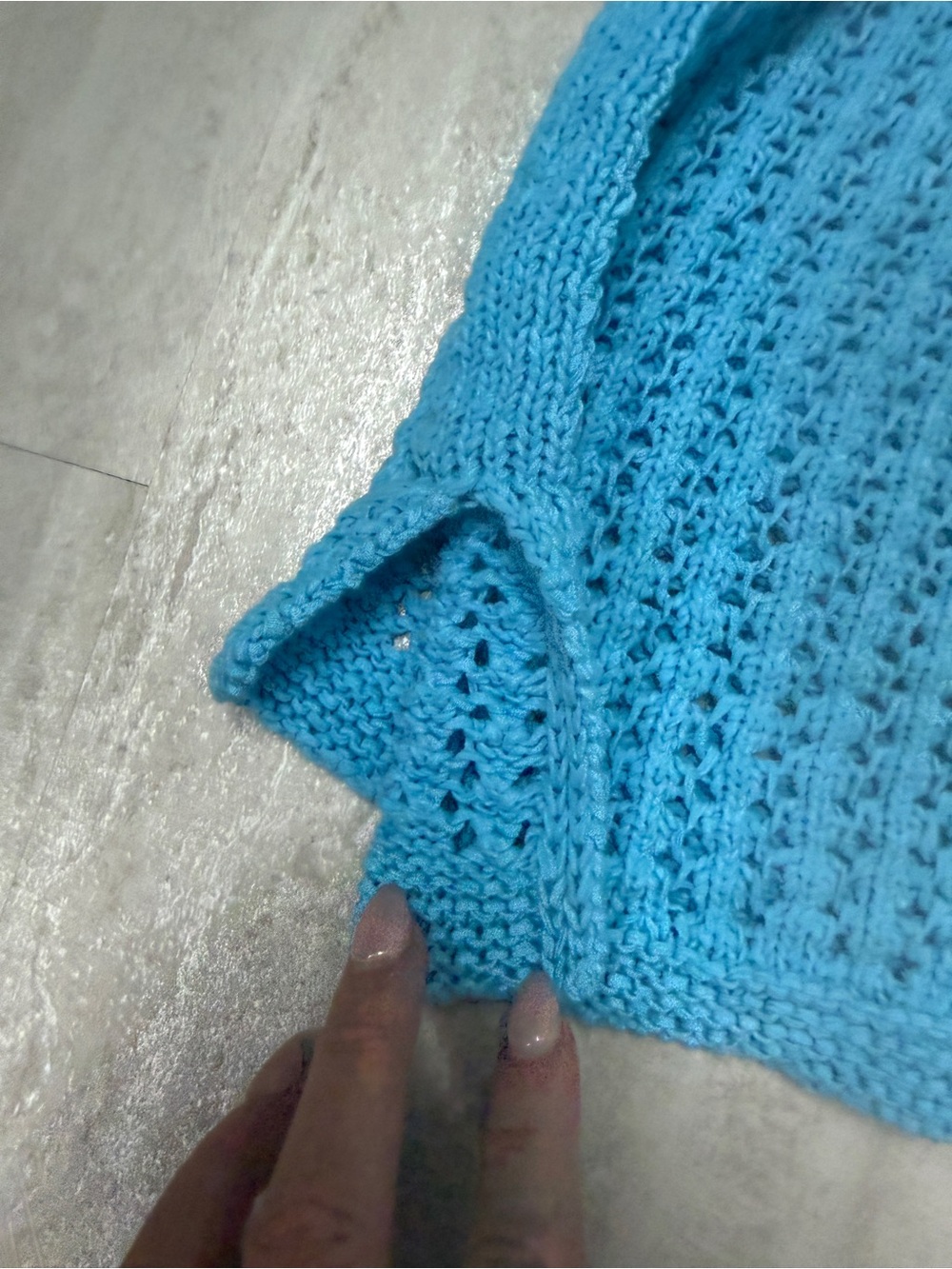 J. Jill sweater Blue Open stitch knit Aegean pullover sweater - Picture 11 of 12